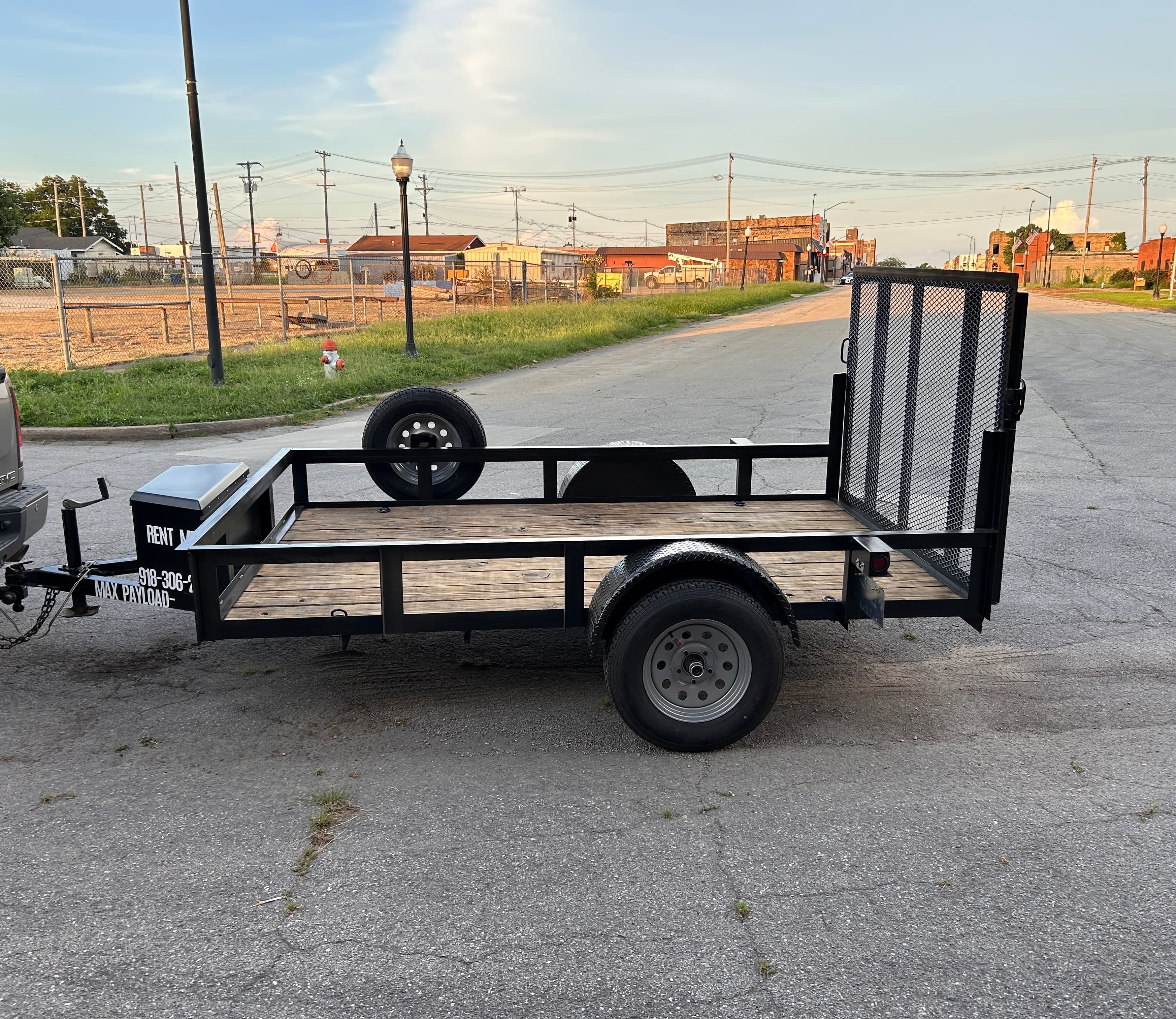 Utility trailer full exterior view
